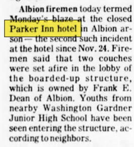 Parker Inn Hotel (Munger Place Apartments) - 1972 Fire Incident (newer photo)